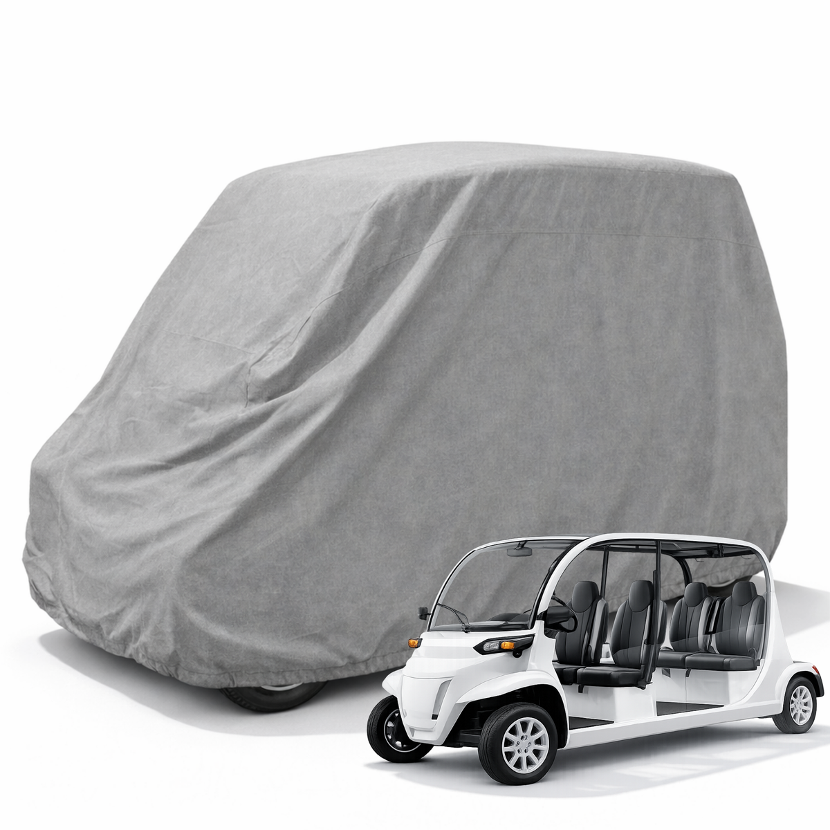 Golf Cart Storage Cover for GEM e4 Model, Polaris Chrysler - 4 Passenger