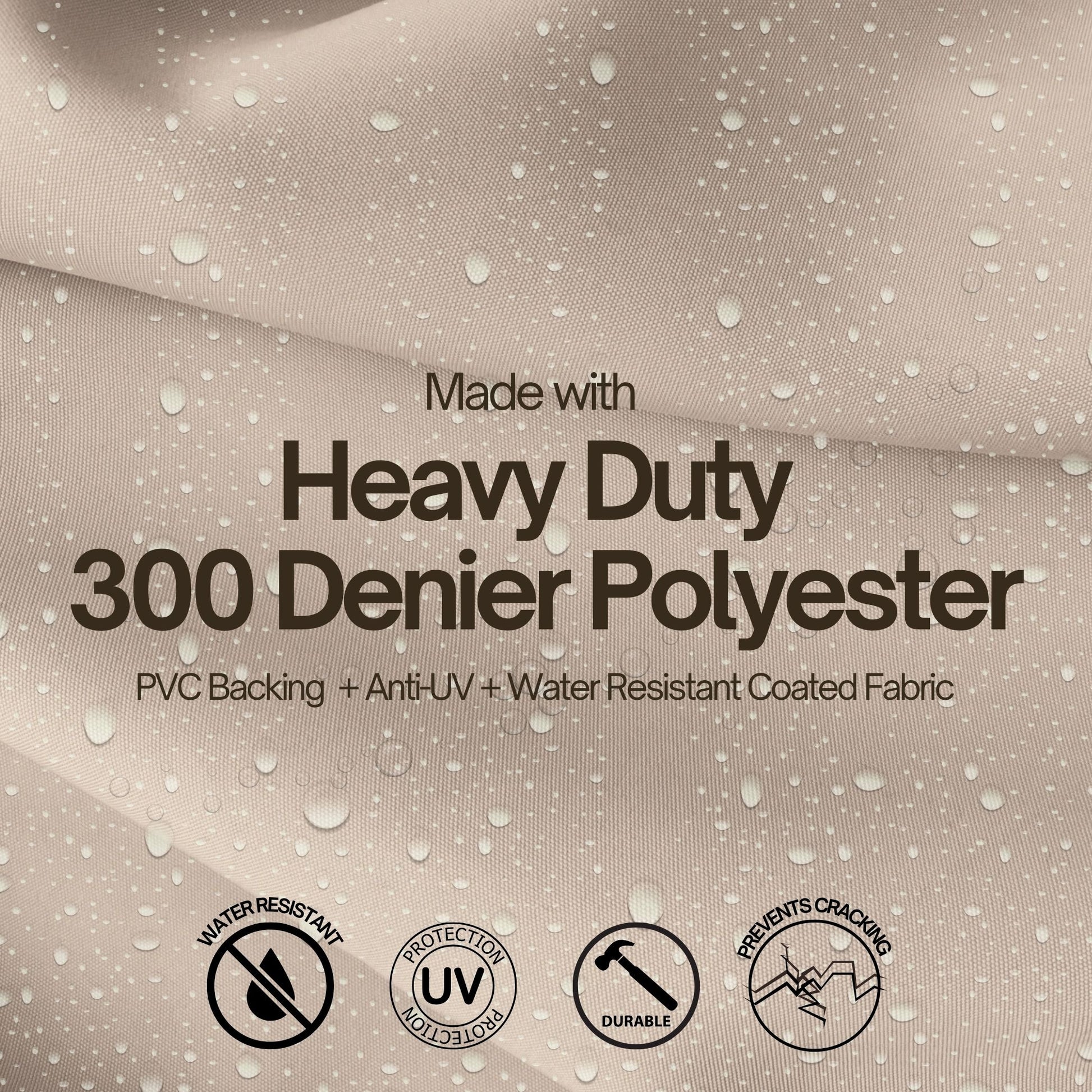 Portable Garment Rack Cover 48"W x 18"D x 75"H Khaki with Blue Trim