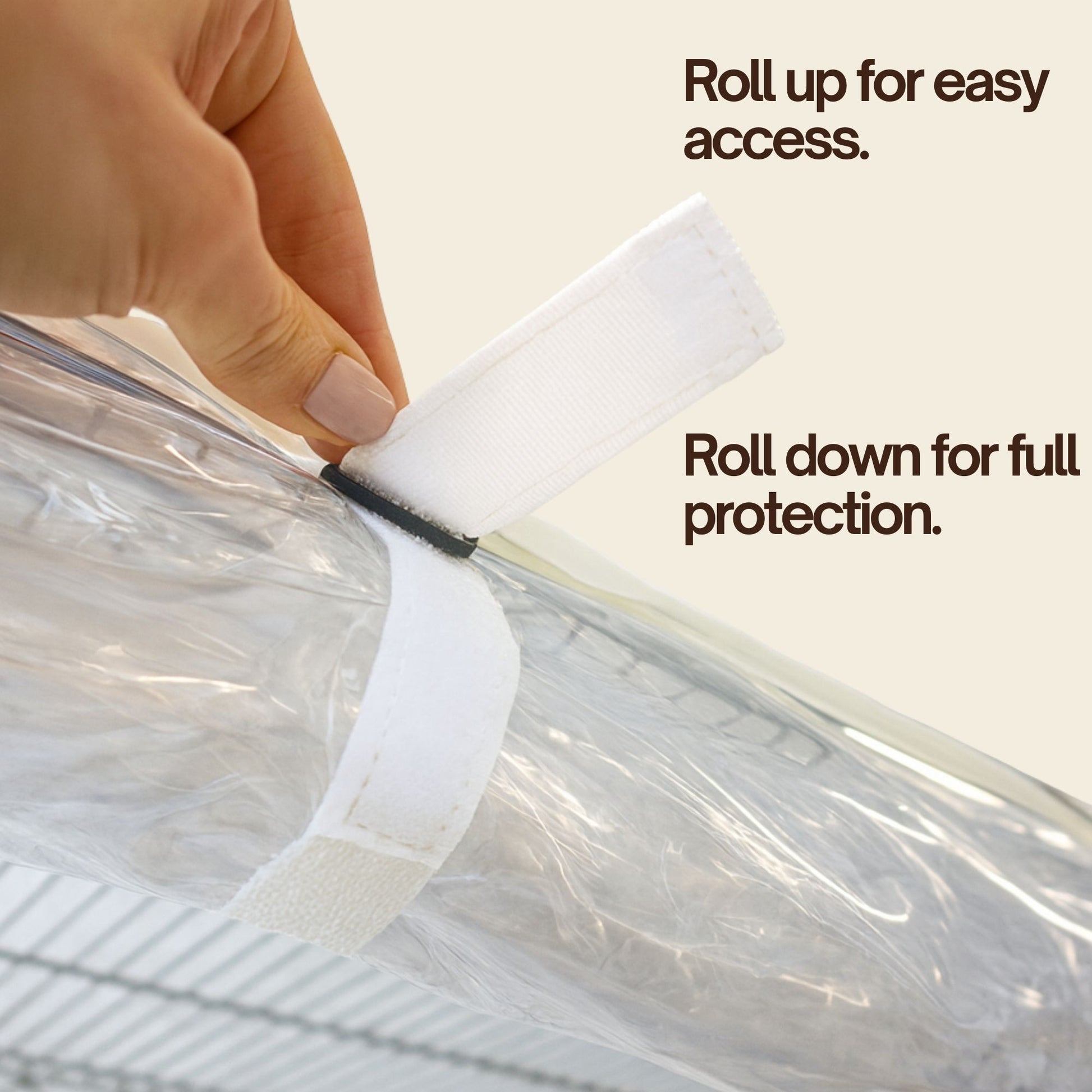 All Clear Wire Rack Shelving Storage Unit Cover | 36-60 inches wide