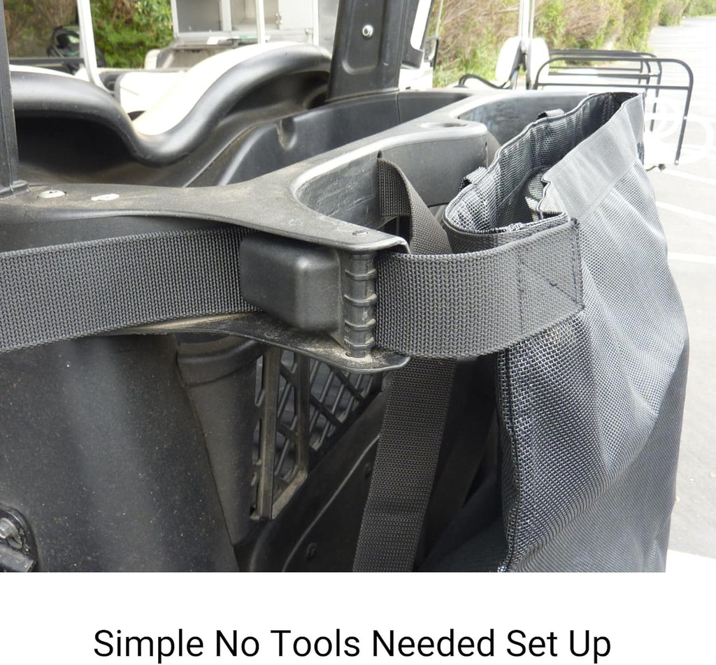 Bolsa de comestibles para carrito de golf, compatible con EZGO, Club Car y Yamaha (ajuste universal)