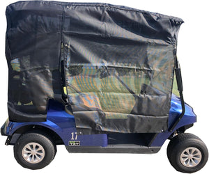 Golf Cart Sun Shade UV Mesh Roof Cover for EZGO, Club Car, Yamaha G - Black