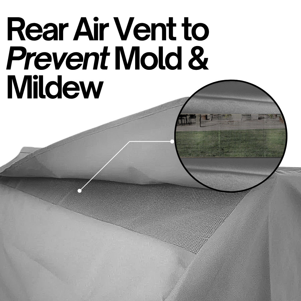 Built-In Barbeque Outdoor Cover Fits BBQ or Grills up to 30-56 inches Long - Grey Vinyl