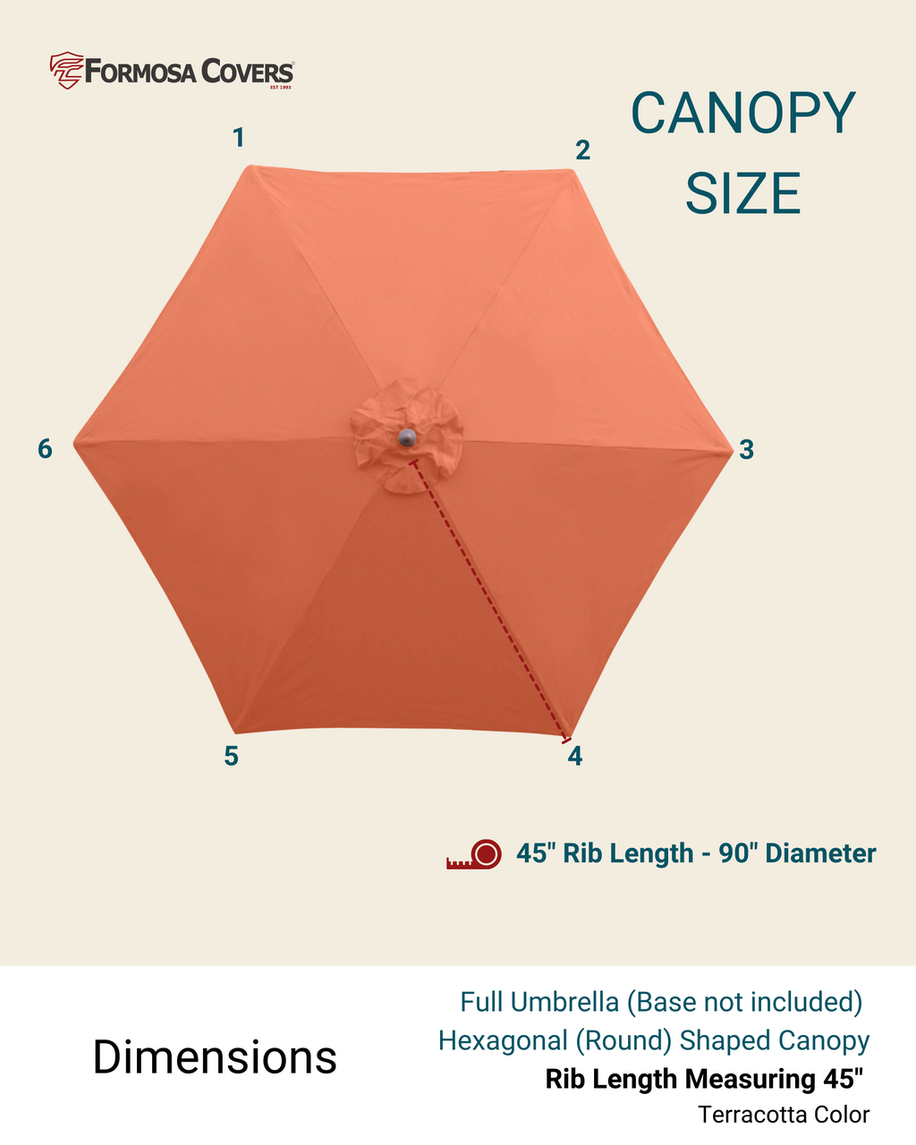 7.5ft Standard Aluminum Market Patio Umbrella with Crank and Tilt Mechanism