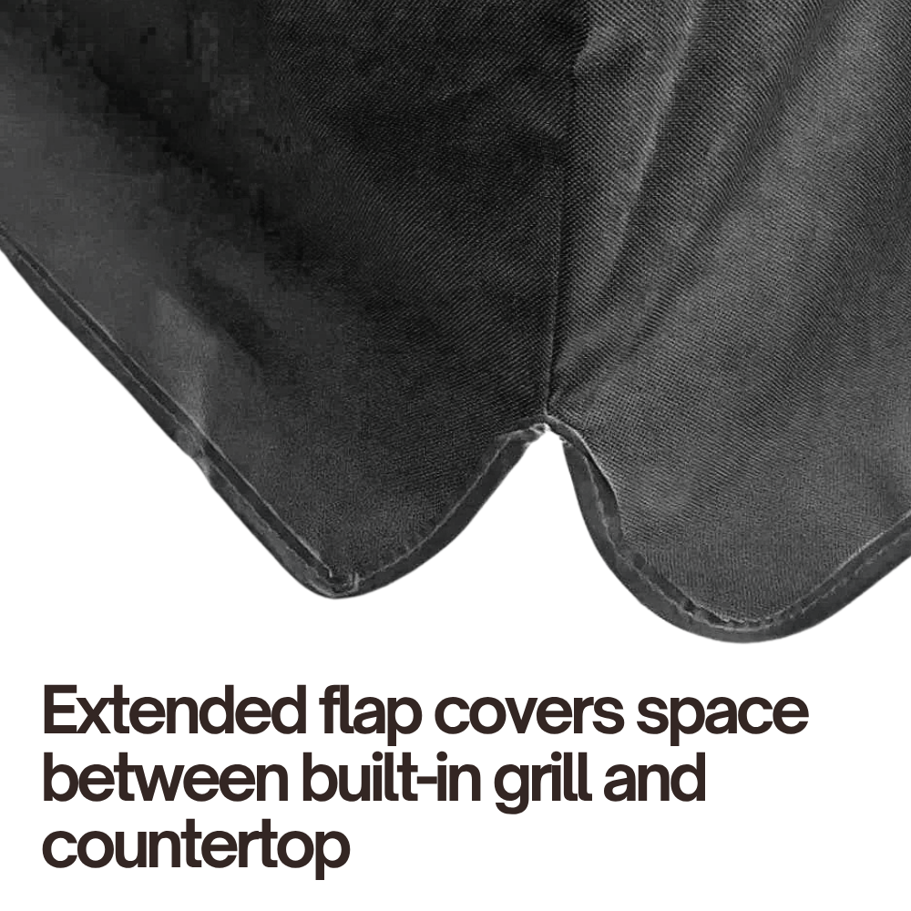 Built-In Barbeque Outdoor Cover Fits BBQ or Grills up to 30-36 inches Long - Black