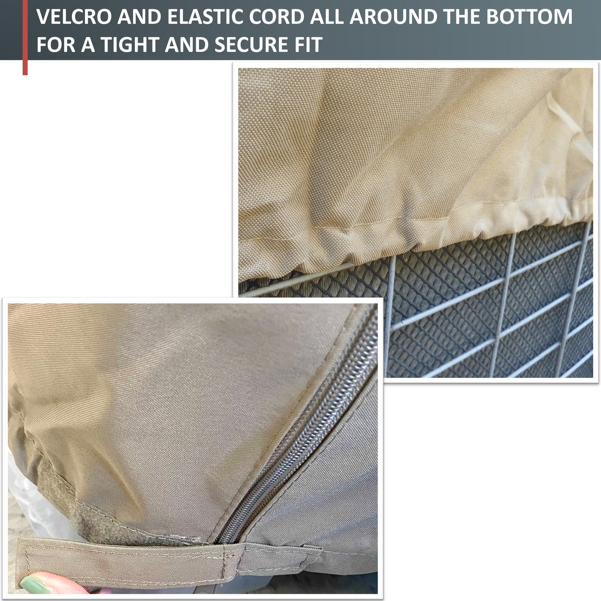 Rectangular Outdoor Air Conditioner Cover - All Weather AC Unit Cover - Extra Large - 38"L x 36"W x 38"H