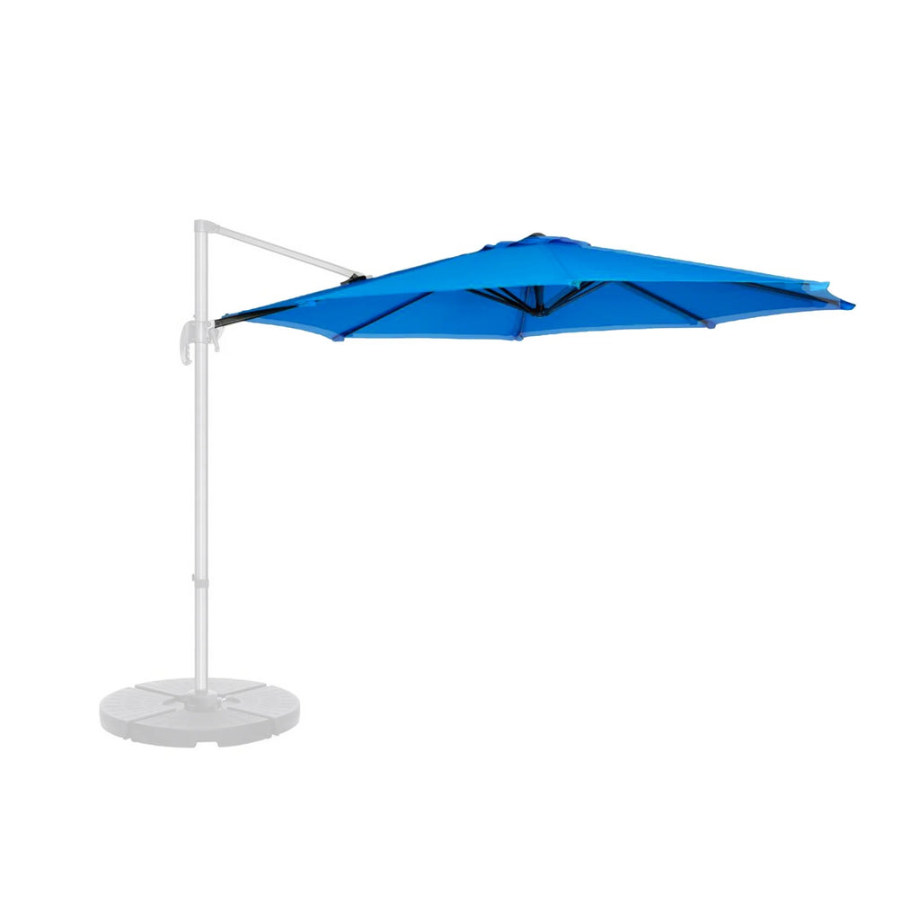 10ft 8 Rib Cantilever Supporting Bar Umbrella Replacement Canopy