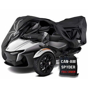 Heavy Duty Can-Am Spyder Touring Model Indoor Outdoor - Full Cover, Black