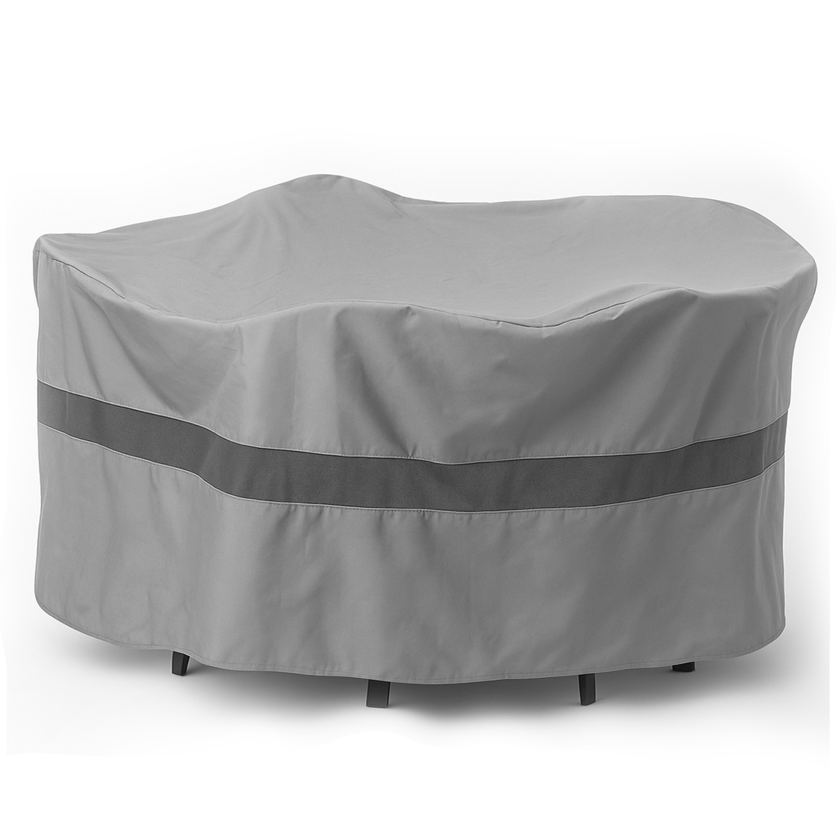 Funda para mesa y sillas redondas/cuadradas de tejido apretado de primera calidad de 96" de diámetro x 30" de alto en