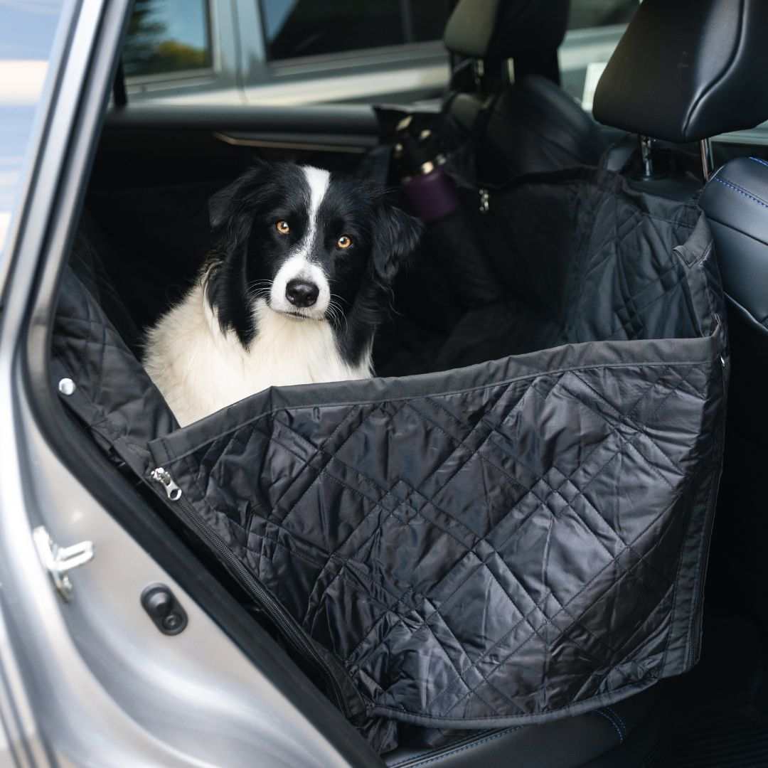 Pet Car Seat Hammock Cover with Mesh Window.