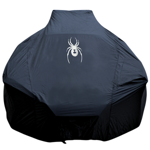 Heavy Duty Full Cover Designed to Fit Polaris Slingshot with Reflective Spider Logo - Weather and Water Resistant Protection from Dust Rain (Black)