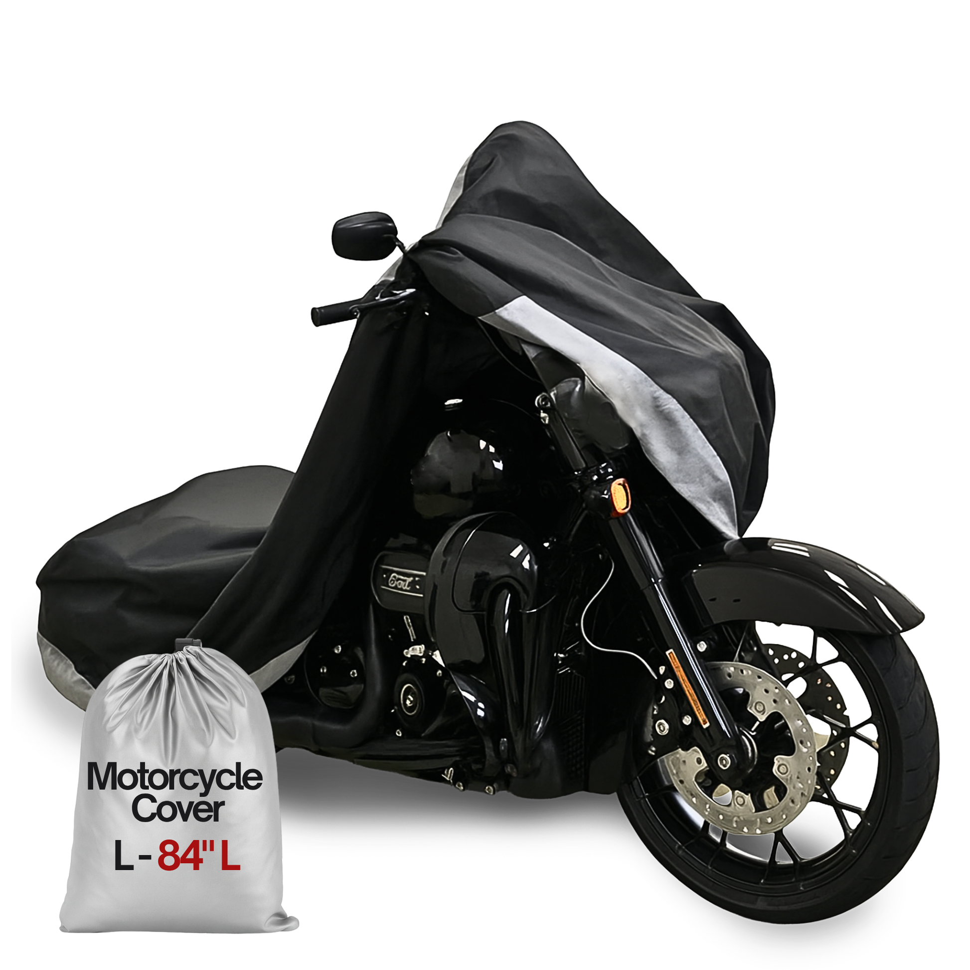 Premium Heavy Duty Motorcycle Cover with Cable & Lock – Water-Resistant Outdoor Covers for Large Sport Bikes & Medium Cruisers up to 108"