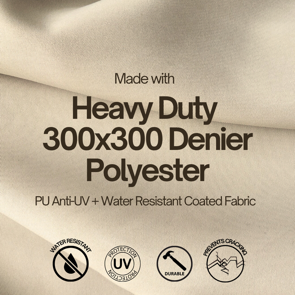 BUILT IN BBQ GRILL COVER IN TAUPE 300d HEAVY POLYESTER WEATHERGUARD
