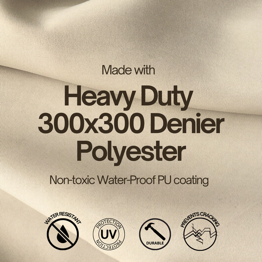 Cubierta rectangular para aire acondicionado exterior - Cubierta para unidad de aire acondicionado para todo tipo de clima - Extra grande - 96 cm de largo x 91 cm de ancho x 96 cm de alto