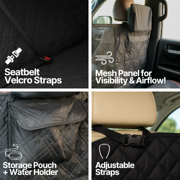 XXL Pet Seat Cover for Truck, Van, Large SUV, Trailer: 62"W x 94"L