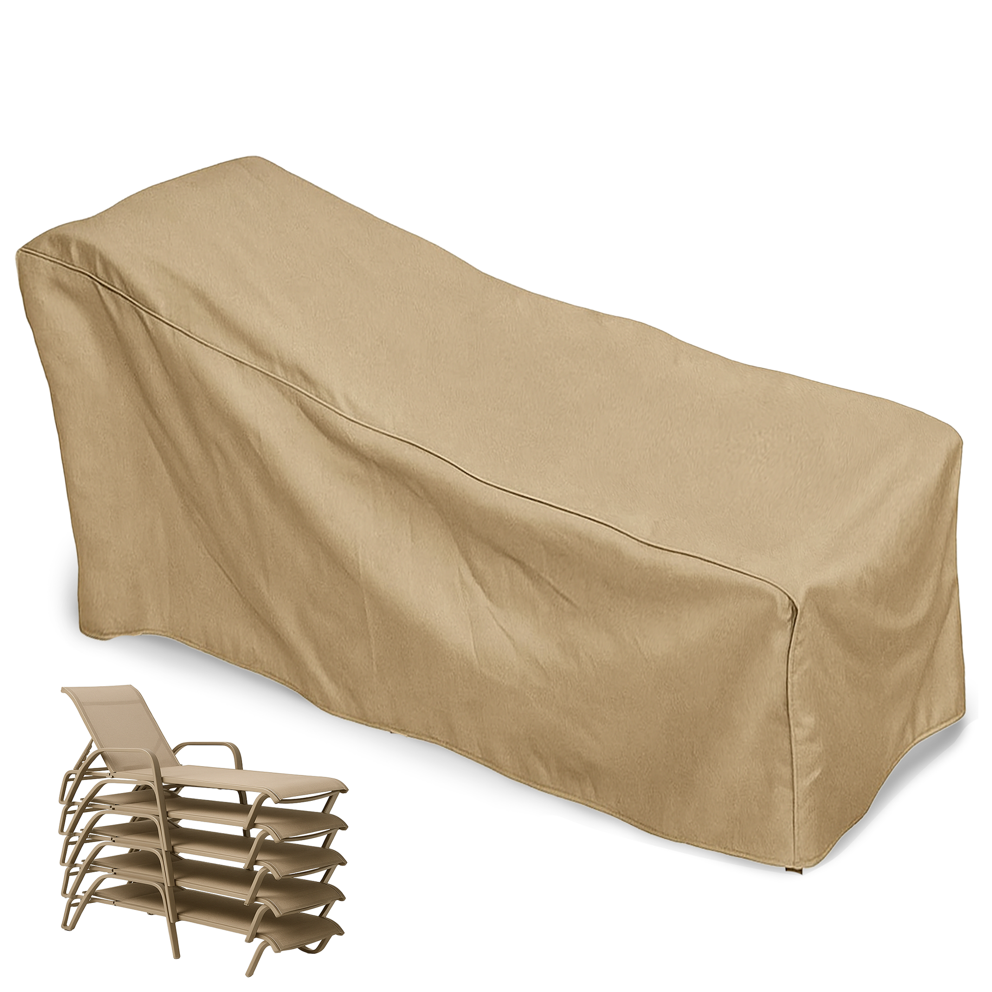 Patio stacking chaise cover 84"L x 30"W x 40"H back 36" front