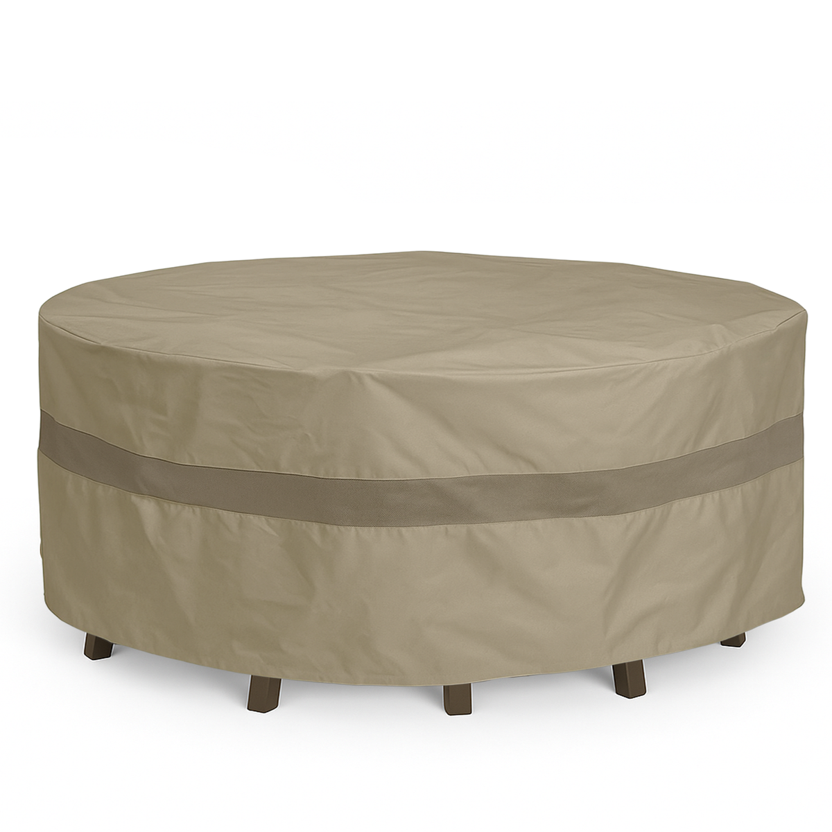 Premium Tight Weave 104"Dia.x31"H Patio Chat, Conversation Set Cover (No Center Umbrella Hole)