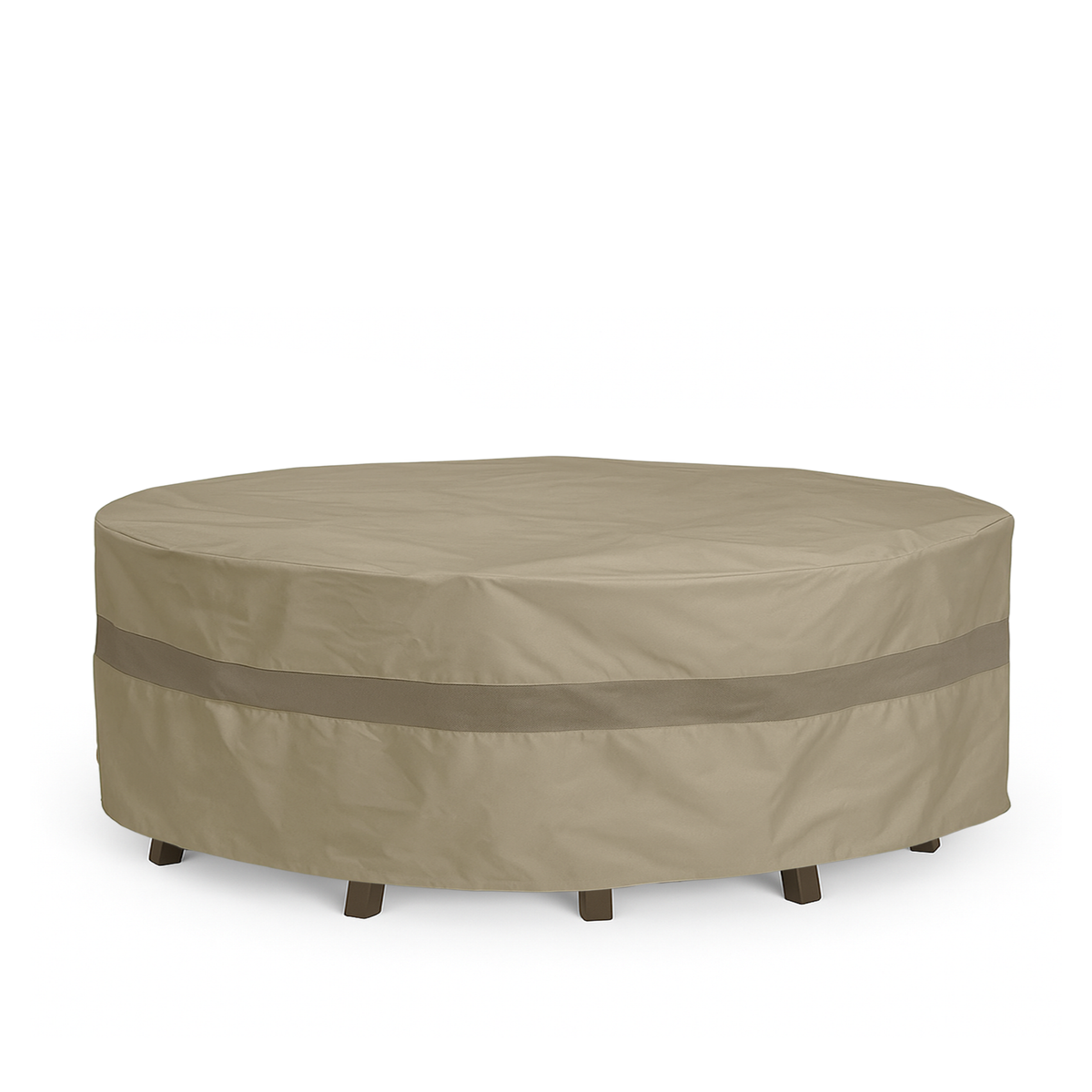 Funda para mesa y sillas redondas/cuadradas de tejido apretado de primera calidad de 96" de diámetro x 30" de alto en