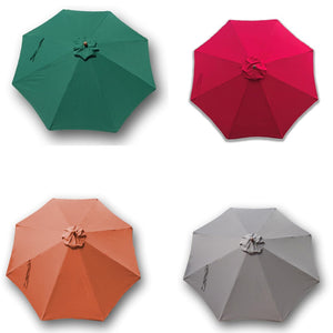 11ft 8 Ribs Market Patio Umbrella Replacement Canopy