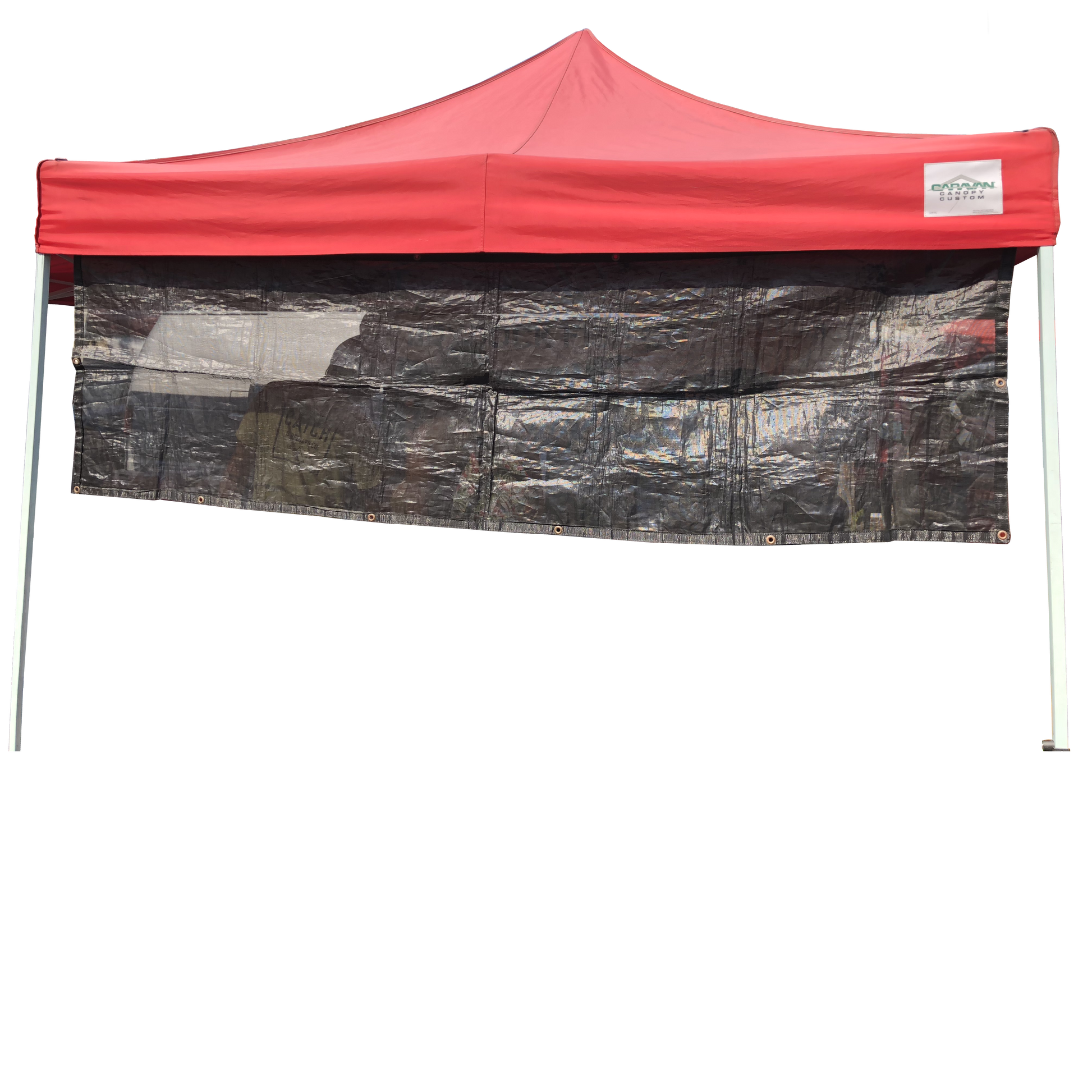 10X10 Pop Up Tent Sun Shade Screen Panel Wall Half 36 in Black - Covered Living