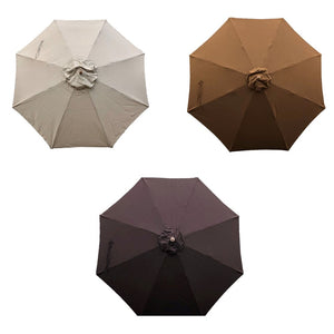11ft Market Patio Umbrella 8 Rib Replacement Canopy Sunbrella Canvas in 3 Premium Colors