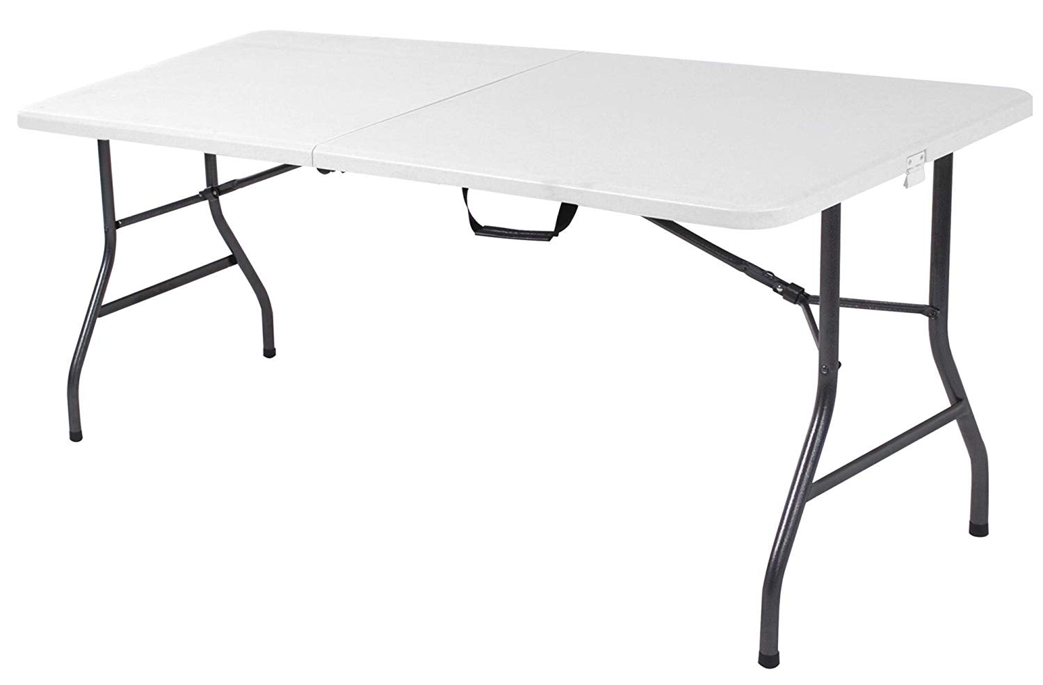 Premium Fitted Tablecloth for Rectangular Tables - Wedding/Banquet/Trade Show - Polyester Cloth Fabric Cover - Off White