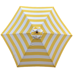 9ft Market Patio Umbrella 6 Rib Replacement Canopy Cabana Stripe