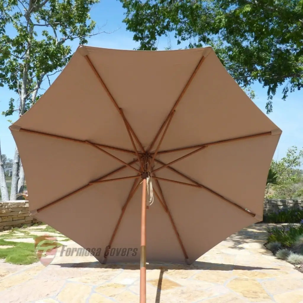 7.5 ft Market Patio Umbrella 8 Rib Replacement Canopy Taupe