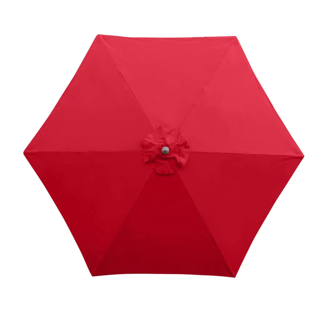 9ft Market Patio Umbrella 6 Rib Replacement Canopy Red - 9