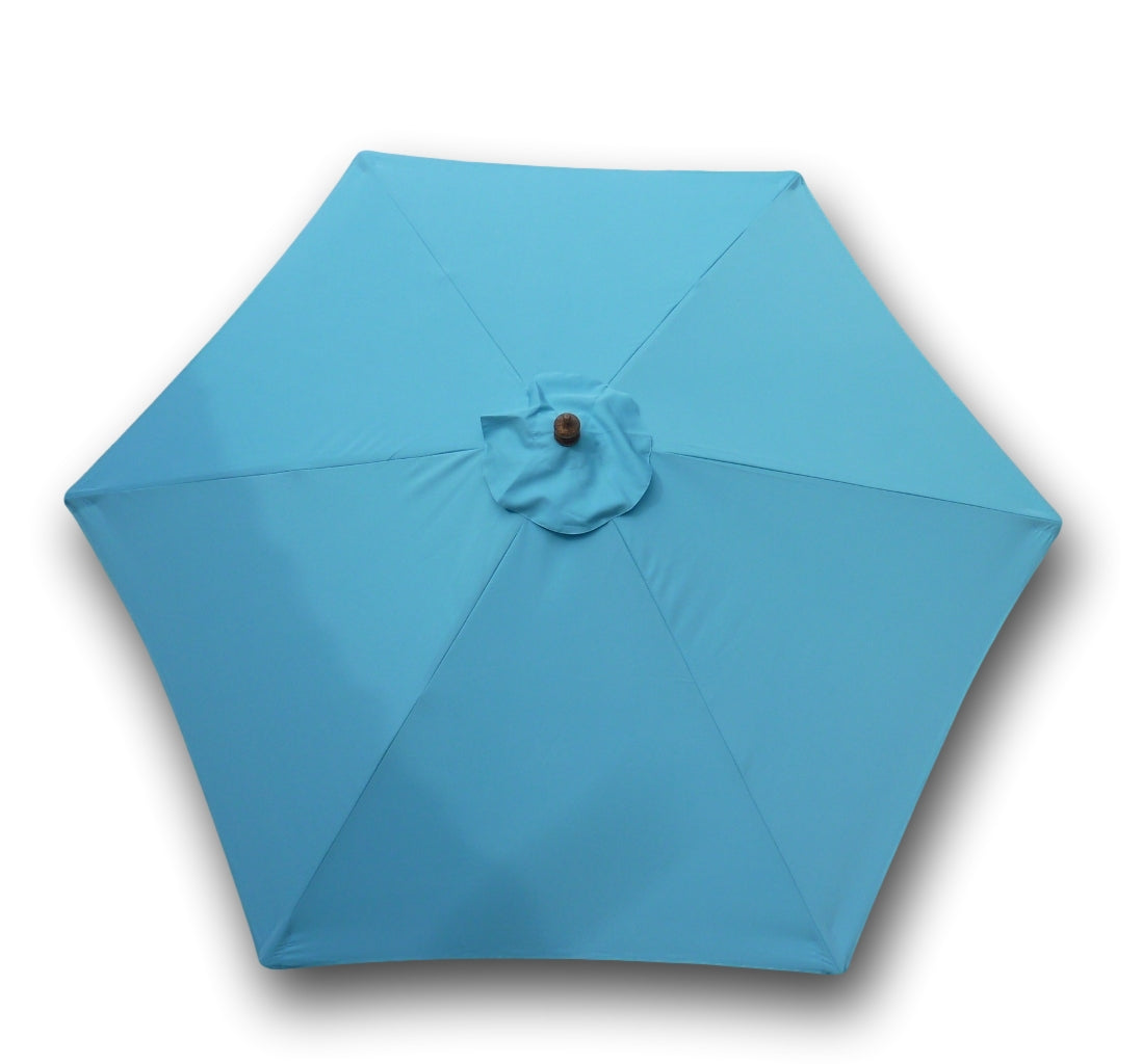 Covered Living 9ft Umbrella Replacement Canopy 6 Ribs in Light Blue (Canopy Only)