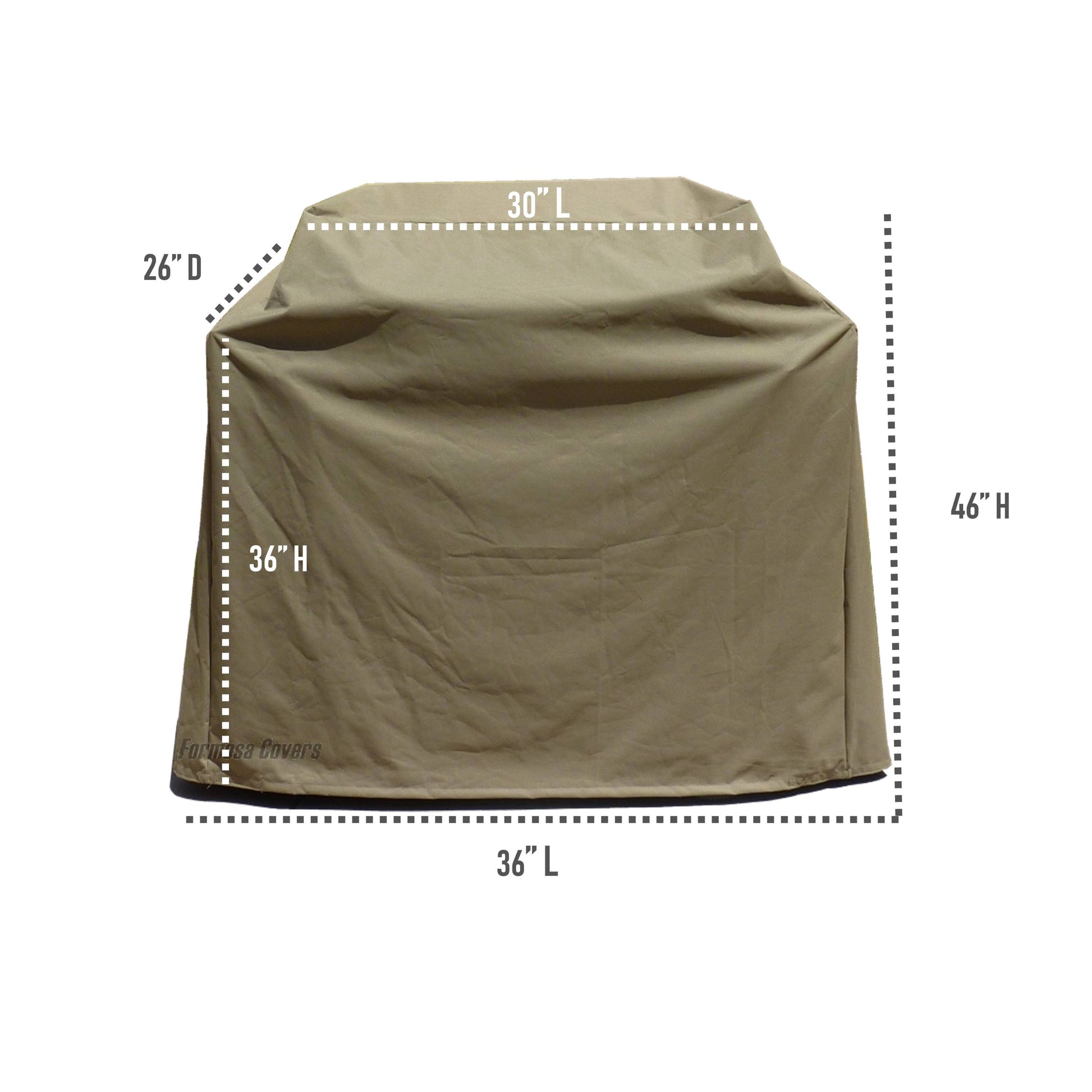 Barbecue Outdoor Cover Fits BBQ or Grills up to 36-84 inches Long - Safari Taupe