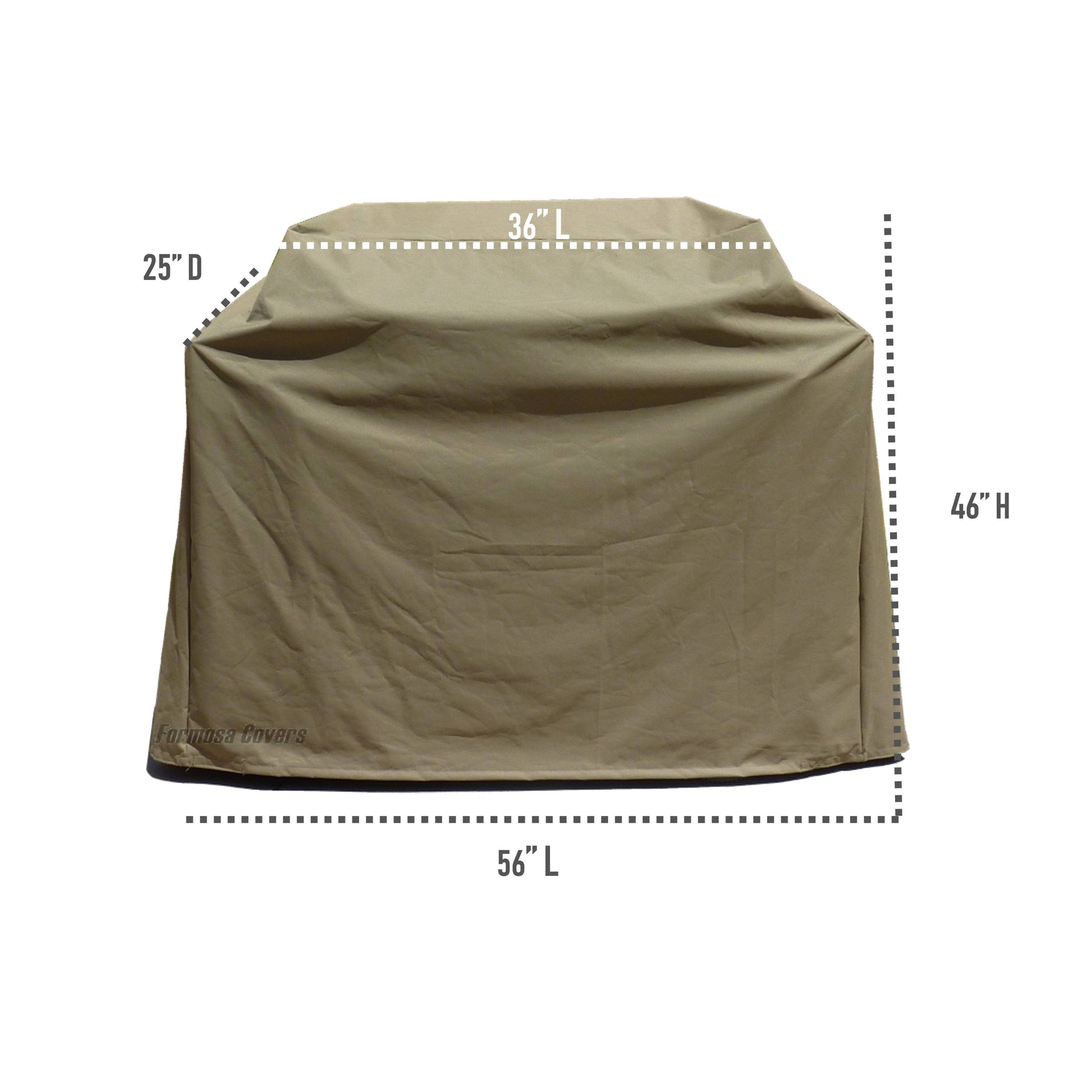 Barbecue Outdoor Cover Fits BBQ or Grills up to 36-84 inches Long - Safari Taupe