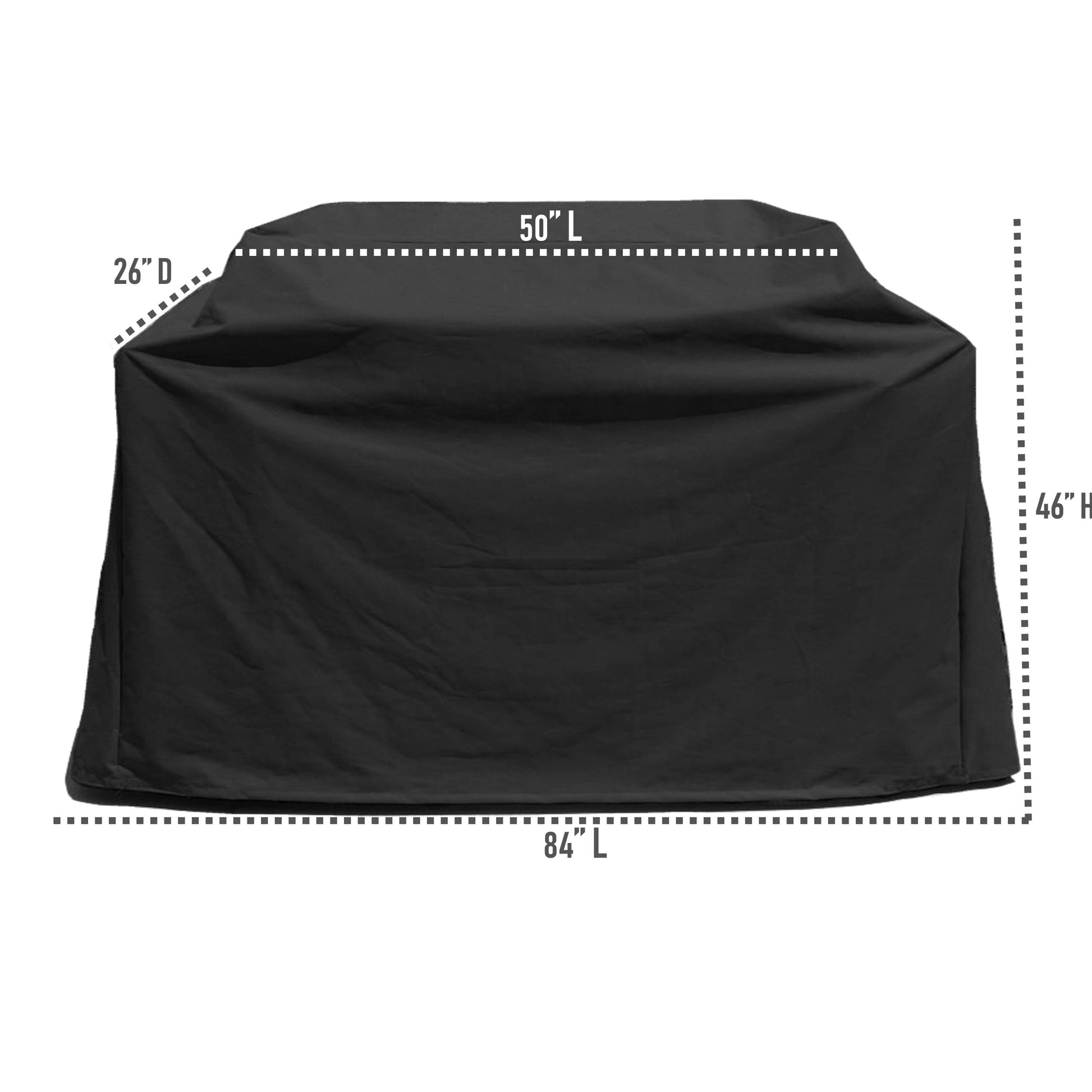 Barbecue Outdoor Cover Fits BBQ or Grills up to 56-84 inches Long - Black