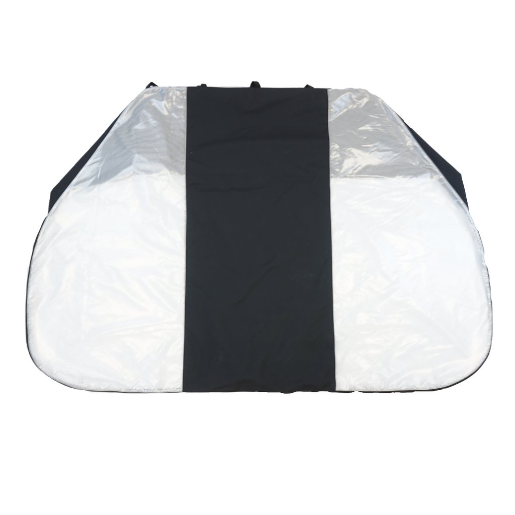 Single Bike Rack Cover Fits 1 Bicycle with Large Translucent Ends (1-Bike)