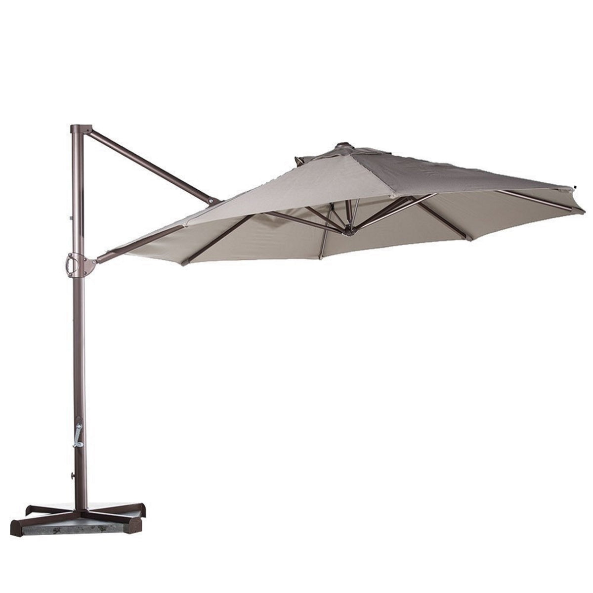 11ft 8 Ribs Cantilever Supporting Bar Umbrella Replacement Canopy 11ft 8 Ribs Cantilever Supporting Bar Umbrella Replacement Canopy
