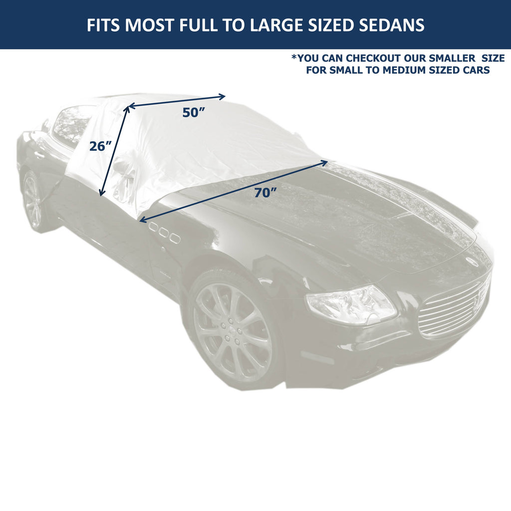 Magnetic Car Snow and Windshield Sun Shade Half Top Cover