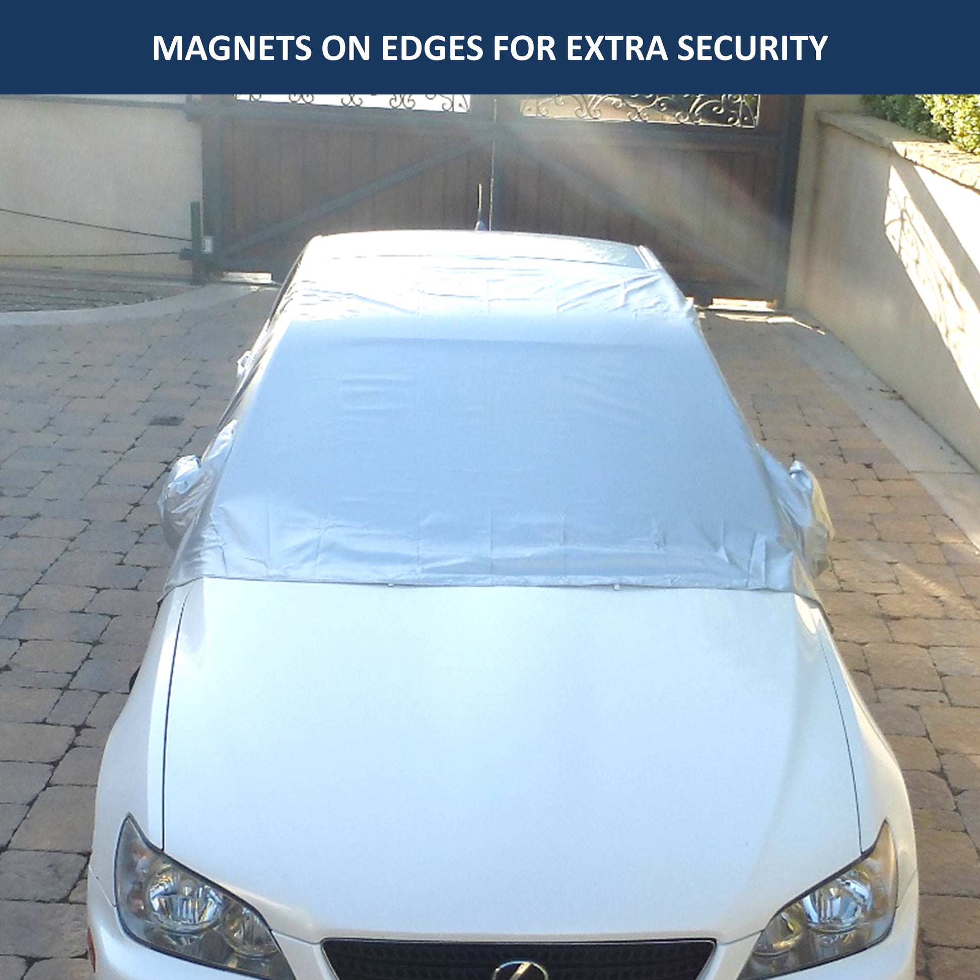 Magnetic Car Snow and Windshield Sun Shade Half Top Cover
