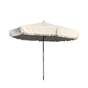 9ft Market Patio Umbrella 6 Rib Replacement Canopy w/ Fringe Valance