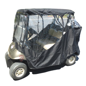 golf-cart-driving-enclosure-cover-EZGO-clubcar-Yamaha-model-58"L-2-passenger-black