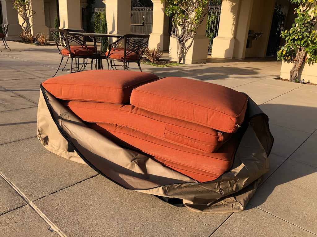 Rolling Patio Cushion Storage Bag