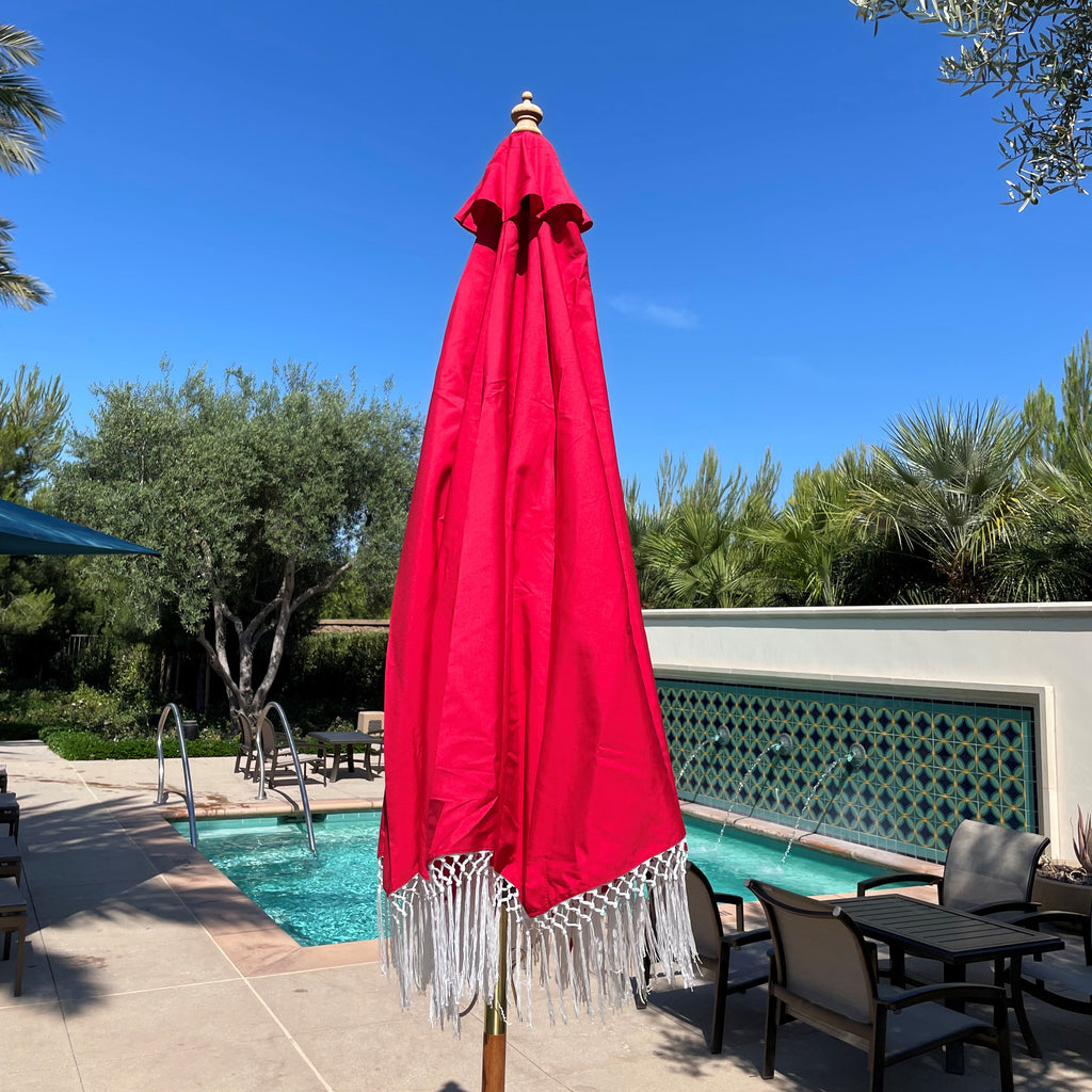 9ft Market Patio Umbrella 8 Rib Replacement Canopy w/ Tassel
