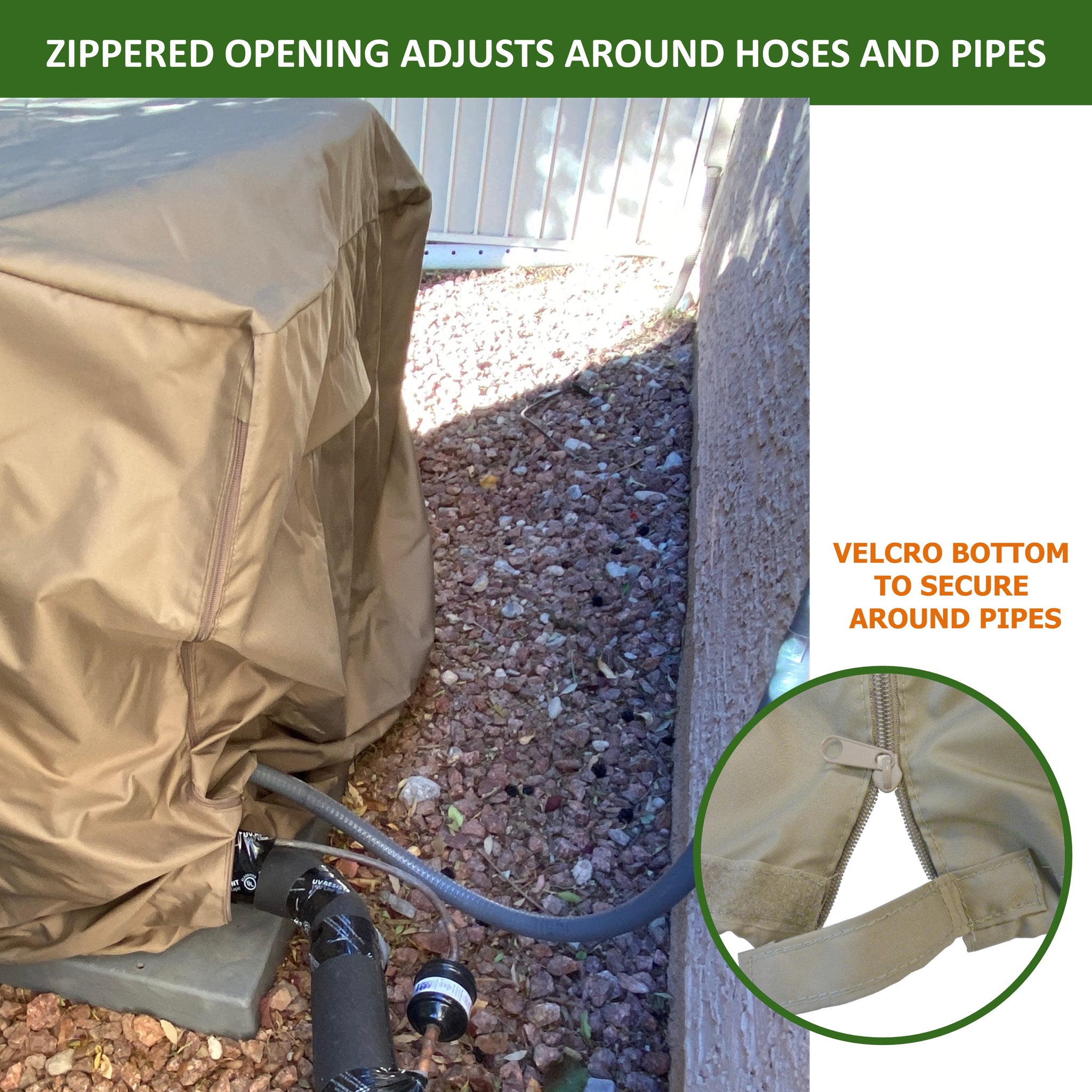 All Weather Air Conditioner Cover Rectangular Extra Large Size XL Covered Living