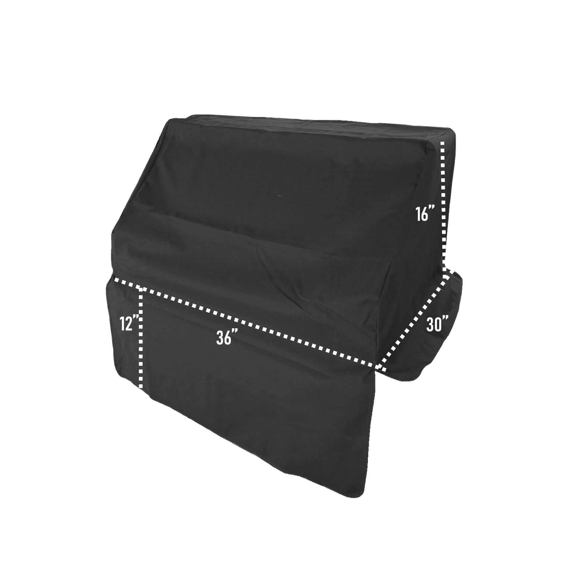 Built-In Barbeque Outdoor Cover Fits BBQ or Grills up to 30-36 inches Long - Black