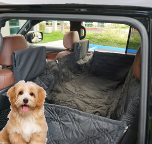 Pet Car Seat Hammock Cover with Mesh Window