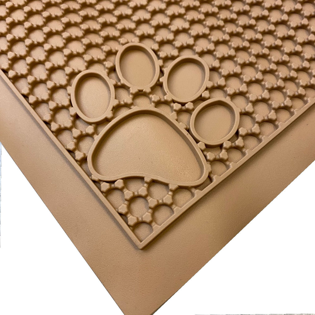 Alfombrilla antideslizante impermeable para alimentación de mascotas (tamaño pequeño, 45 cm de largo x 58 cm de ancho) 