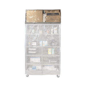 Wire Rack Shelving Covers Shelf Top Sizes 60 18 See Through Charcoal Grey - Covered Living