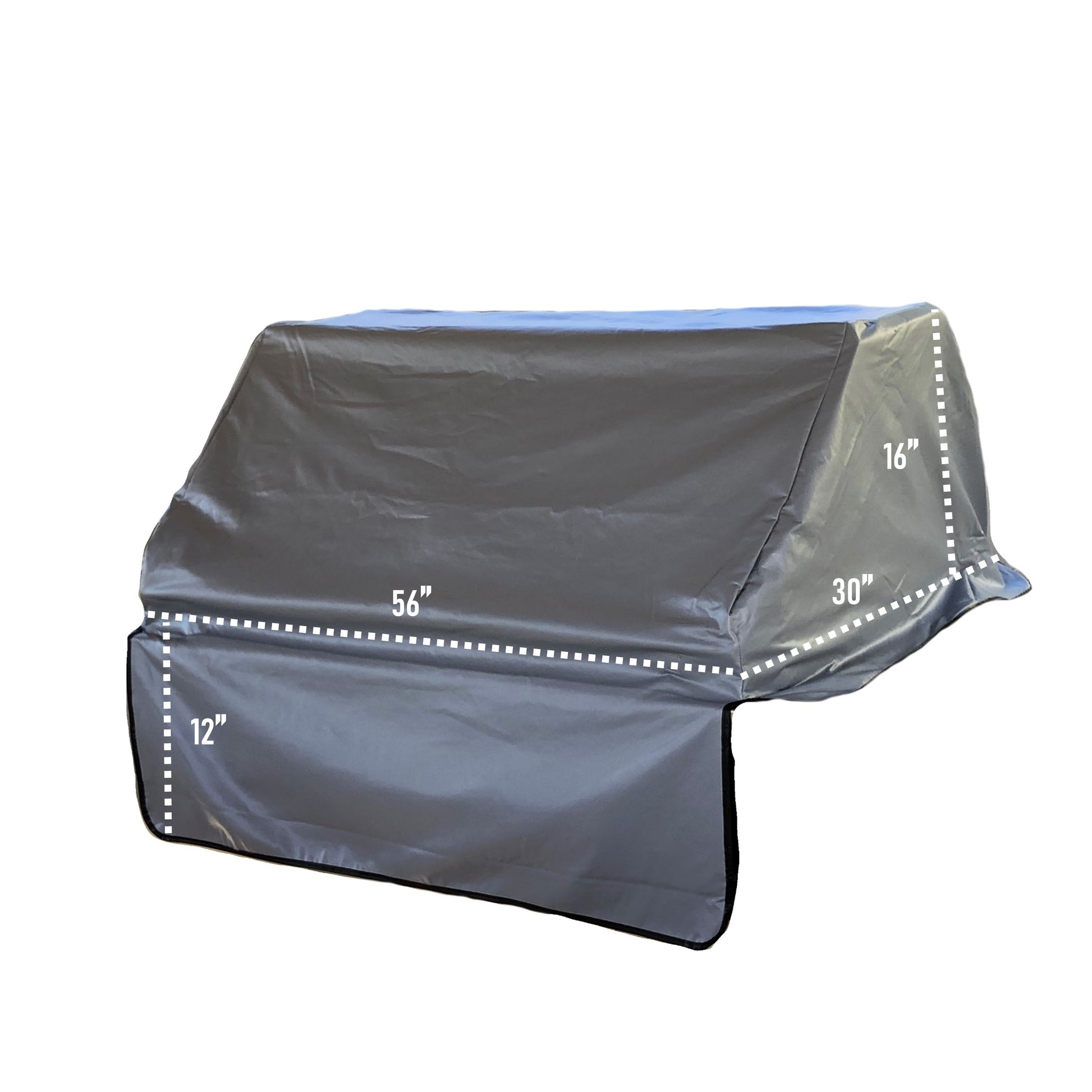 Built-In Barbeque Outdoor Cover Fits BBQ or Grills up to 30-56 inches Long - Grey Vinyl