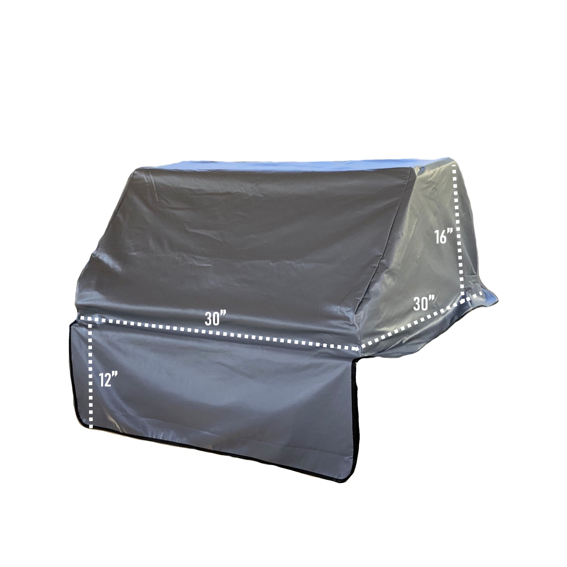 Built-In Barbeque Outdoor Cover Fits BBQ or Grills up to 30-56 inches Long - Grey Vinyl