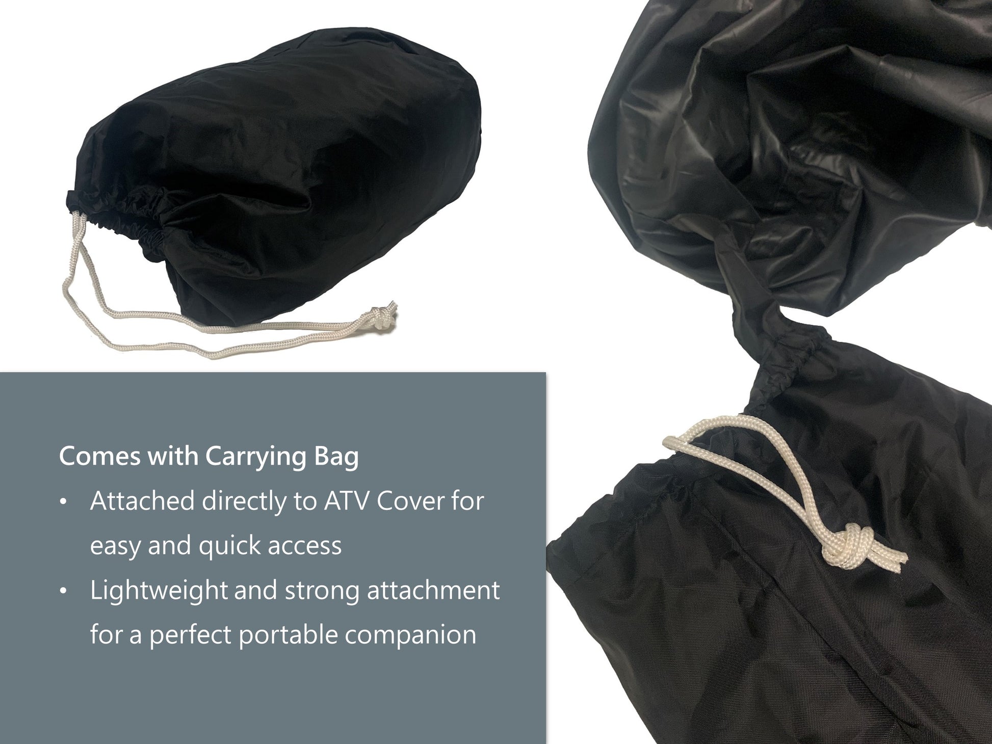 Heavy Duty ATV Quad Cover - All Weather Protection - Black, M - XXL