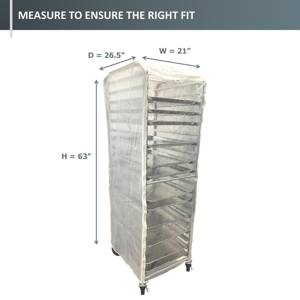 Bun Rack Cover, 21"W x 26.5"D x 63"H