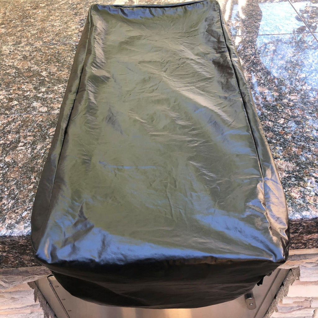 Outdoor Built-In Side Burner Cover for Side Burners up to 13-19 inches Wide - Black Vinyl